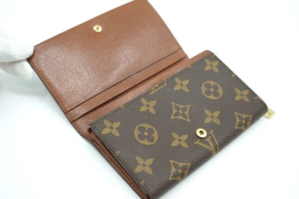 39095 7618k 5 Louis Vuitton Portefeuille Tresor Wallet M61736 Leather Brown