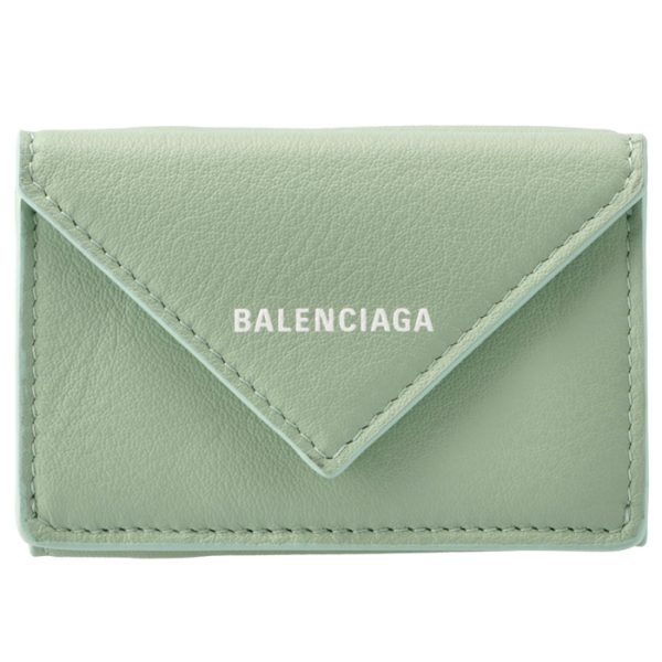 39144618d3n3906 1 Balenciaga Papier Wallet Light Green