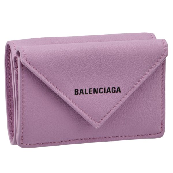 39144618d3n5360 Balenciaga Papier Wallet Lilac