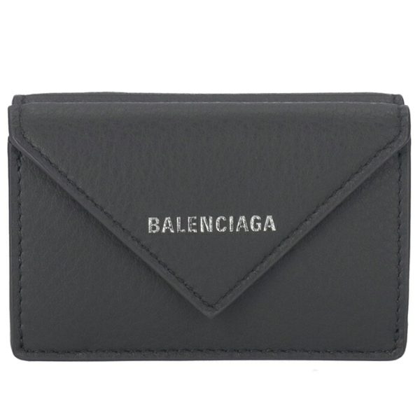 391446dlq0n1110 1 Balenciaga Papier Wallet Gray