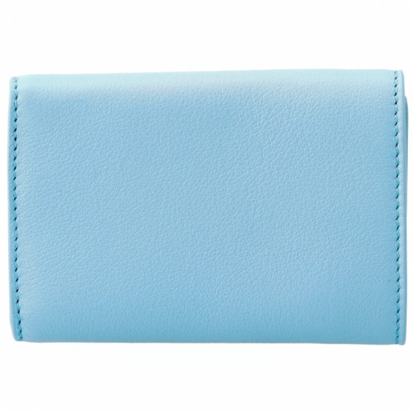 391446dlq0n4911 2 Balenciaga Papier Wallet Blue