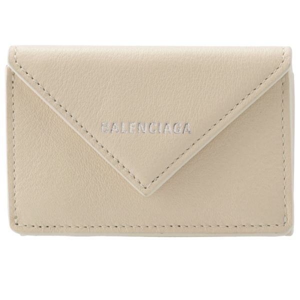 391446dlq0n9305 1 Balenciaga Papier Wallet Ivory