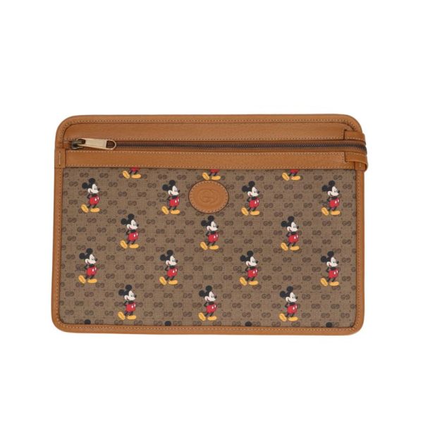 39158 1 Gucci Disney Collaboration Mini GG Supreme Clutch Bag