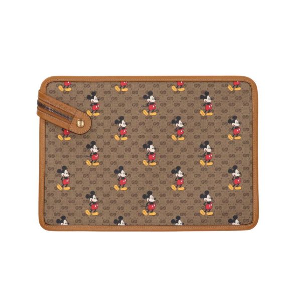 39158 2 Gucci Disney Collaboration Mini GG Supreme Clutch Bag