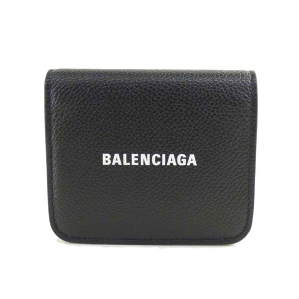 39159 1 Balenciaga Fold Wallet Bag Black