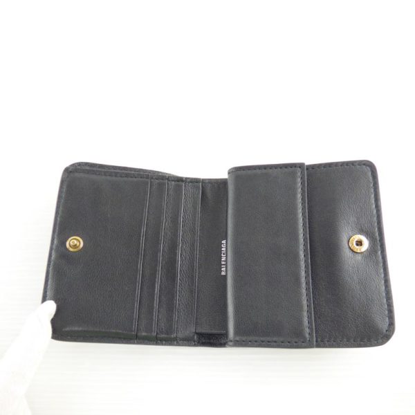 39159 4 Balenciaga Fold Wallet Bag Black