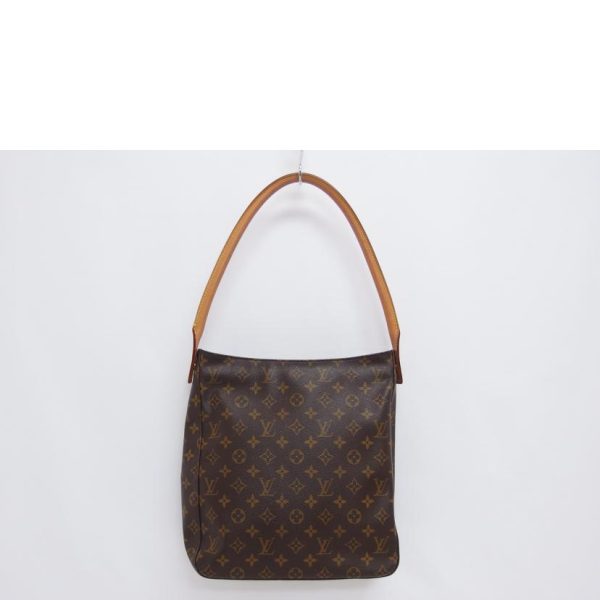 39192 2 Louis Vuitton Looping GM Monogram Handbag Brown