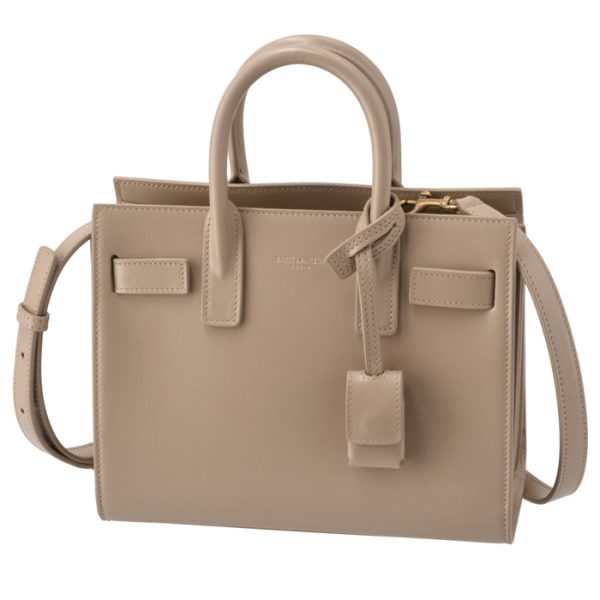 39203502g9w2721 1 Saint Laurent Paris Handbag Sacked Jour Nano Shoulder Bag Beige