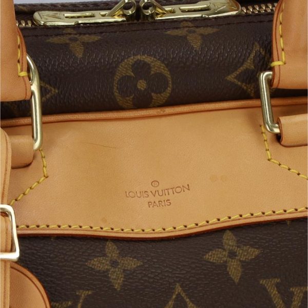 39219 6 Louis Vuitton Bowling Vanity Monogram Handbag Brown