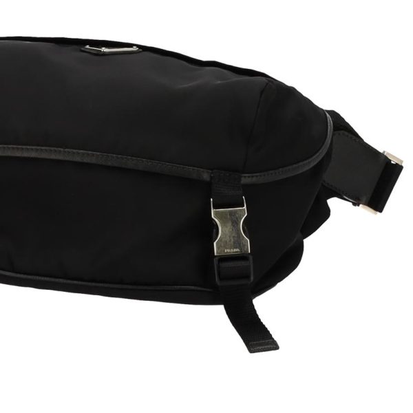 39228 6 PRADA Tessuto Montagne Belt Bag Black