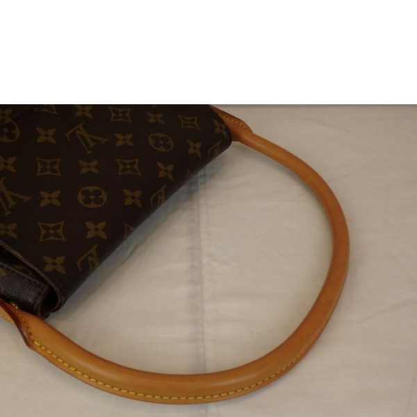 39257 4 Louis Vuitton Mini Looping Monogram Shoulder Bag Brown