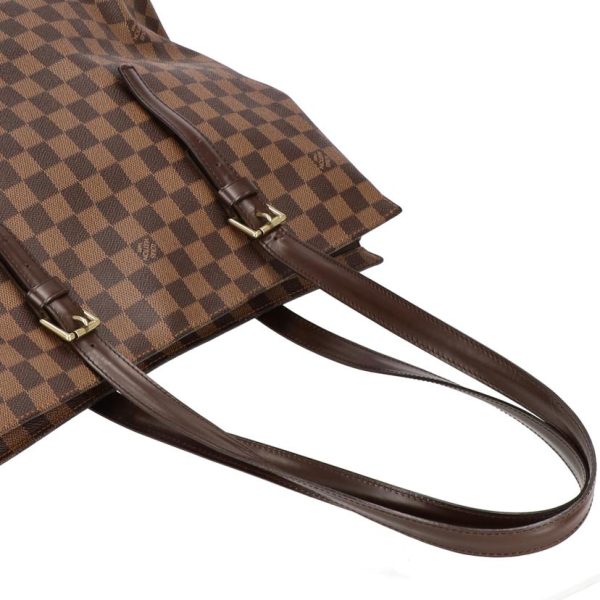 39301 4 Louis Vuitton Chelsea Damier Handbag Ebene Brown