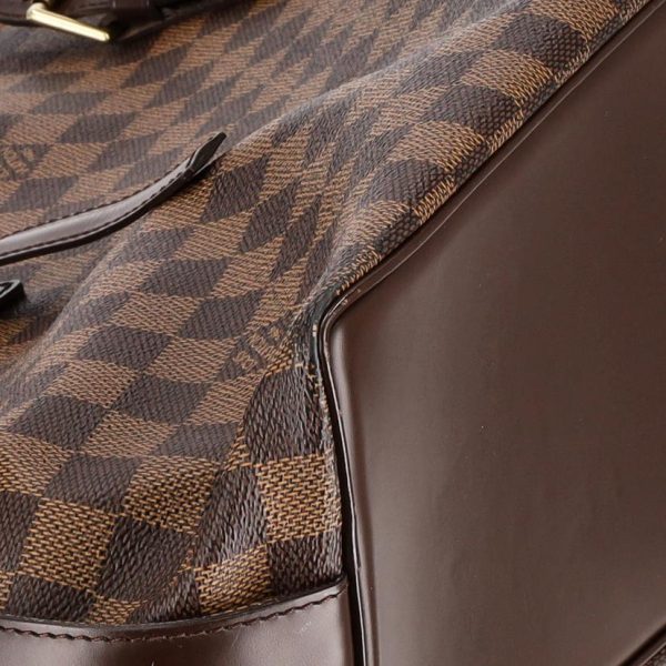 39301 8 Louis Vuitton Chelsea Damier Handbag Ebene Brown