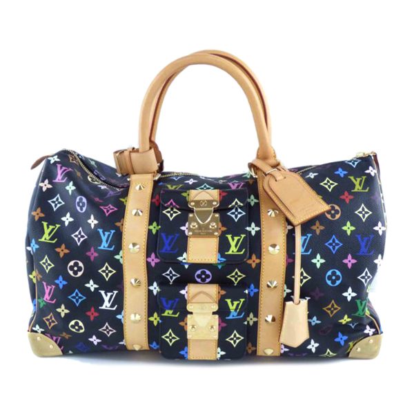 39317 1 Louis Vuitton Keepall 45 Multicolor Noir Takashi Murakami