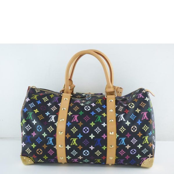 39317 2 Louis Vuitton Keepall 45 Multicolor Noir Takashi Murakami