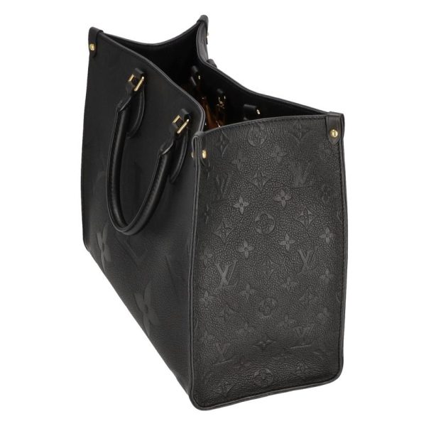 39406 6 Louis Vuitton On the Go MM Monogram Empreinte Bag Noir