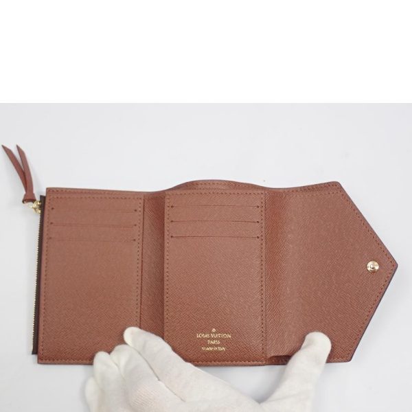 39440 5 Louis Vuitton Portefeuil Victorine Monogram Wallet Brown