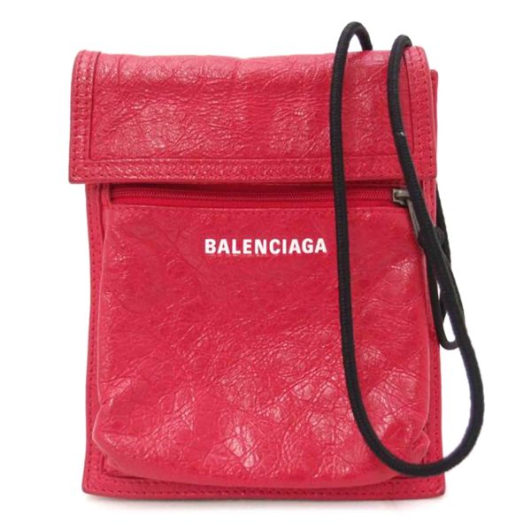 39493 1 Balenciaga Explorer Nylon Pouch Red