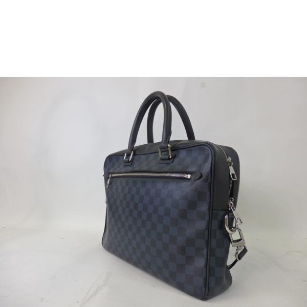 39530 3 Louis Vuitton Porte Documan Business Bag PDB Damier Cobalt