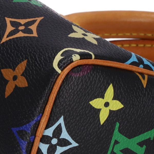 39531 7 Louis Vuitton Mini Speedy Bag Multicolor Noir