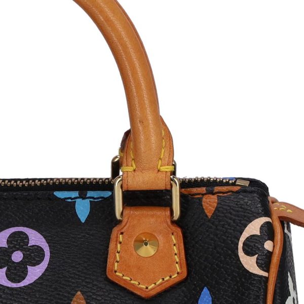 39531 9 Louis Vuitton Mini Speedy Bag Multicolor Noir