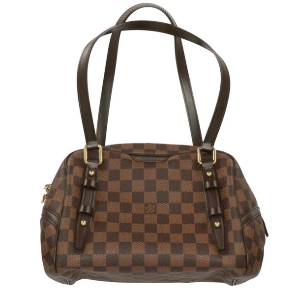 39632 1 Louis Vuitton Rivington PM Bag Damier Ebene Brown