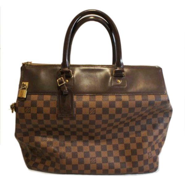 39710 1 Louis Vuitton Greenwich PM Damier Handbag Ebene Brown