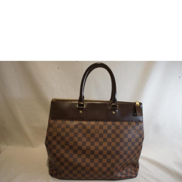 39710 2 Louis Vuitton Greenwich PM Damier Handbag Ebene Brown