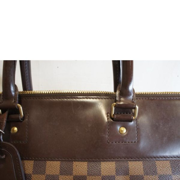 39710 6 Louis Vuitton Greenwich PM Damier Handbag Ebene Brown