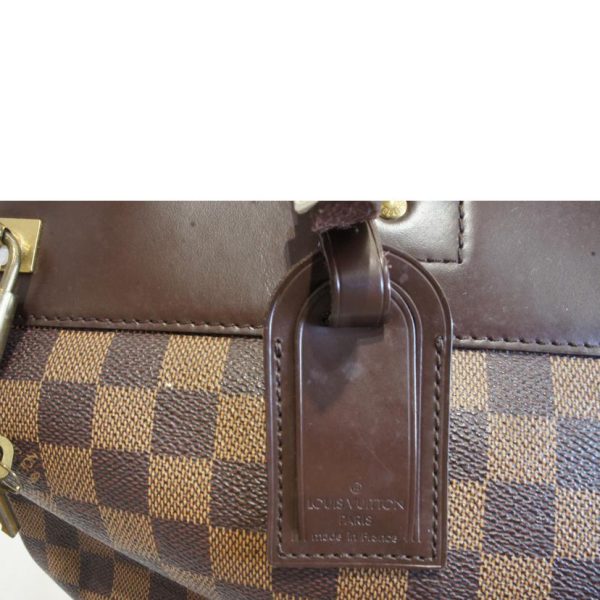 39710 7 Louis Vuitton Greenwich PM Damier Handbag Ebene Brown