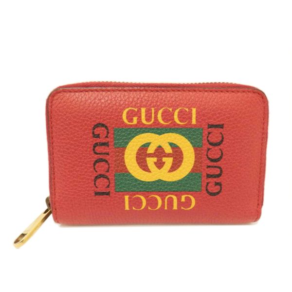 39768 1 Gucci Logo Print Multi Coin Case Beige