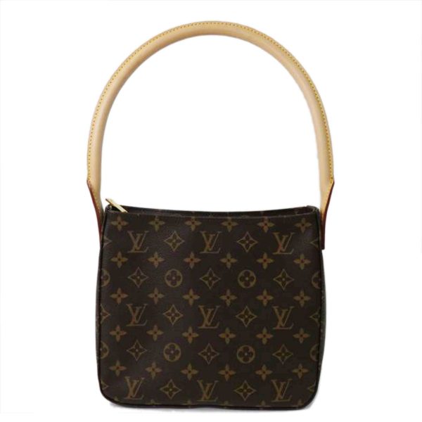 39894 1 Louis Vuitton Looping MM Monogram Shoulder Bag Brown