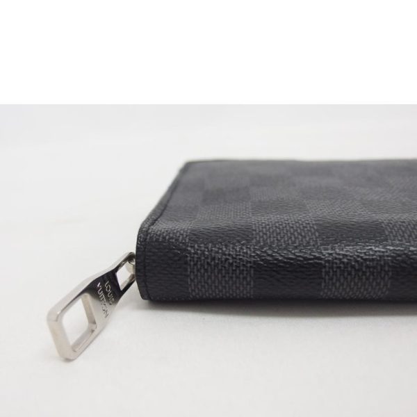 39901 9 Louis Vuitton Zippy Organizer Damier Graphite Wallet Black