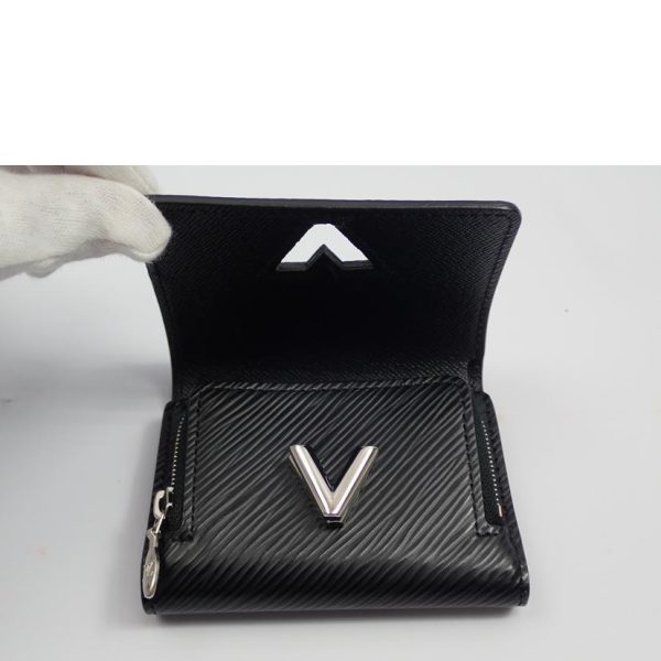 39921 7 Louis Vuitton Portefeuille Twist Epi Wallet Black