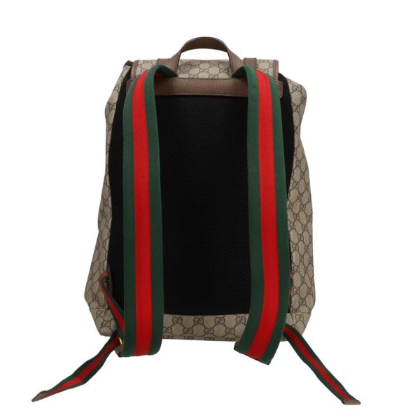 39925 2 Gucci GG Supreme Sherry Line Tiger Backpack