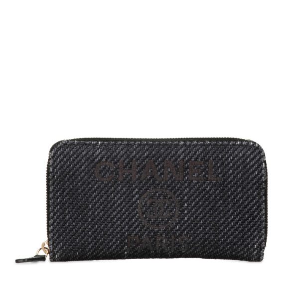 3d1csx6e6r0nebcd 1 CHANEL Deauville Small Long Wallet Navy Blue