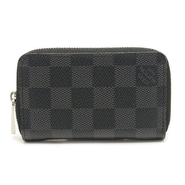 3h0693 1 Louis Vuitton N63076 Damier Graphite Coin Purse Coin Case