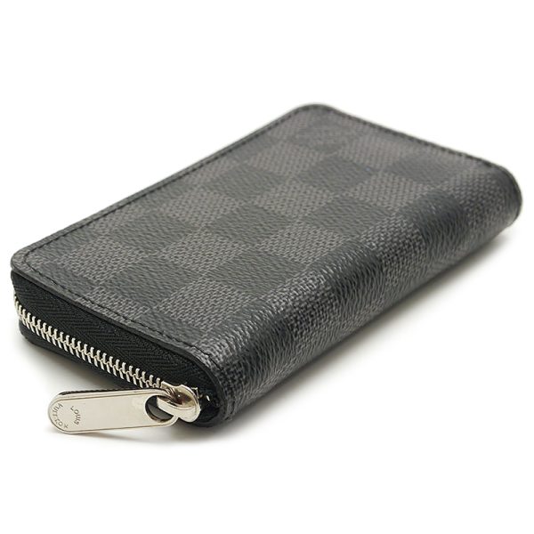 3h0693 2 Louis Vuitton N63076 Damier Graphite Coin Purse Coin Case