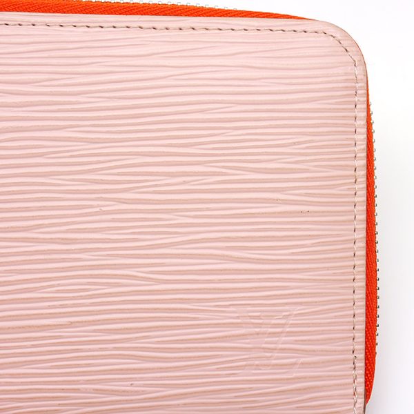 3h0916 4 Louis Vuitton M67266 Epi Rose Ballerine Zip Long Wallet