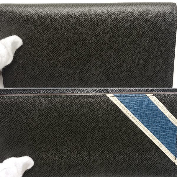 3h1024 3 Louis Vuitton Portefeuille Braza M64012 Taiga Wallet Stripe