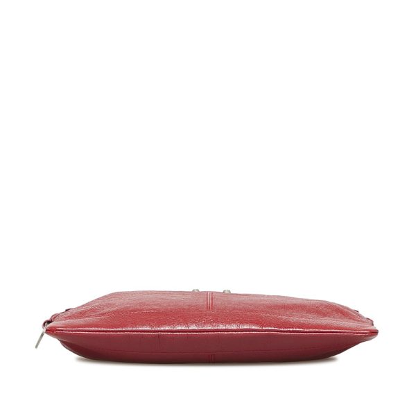 3hb9fcux69ztdcml 4 Balenciaga Clutch Bag Shoulder Bag Red Leather