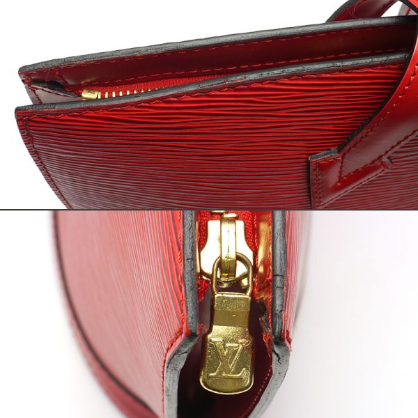 3sh0016 6 Louis Vuitton LV Saint Jacques M52277 Epi Red Handbag