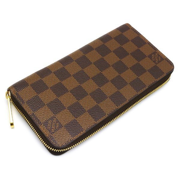 3sh0232 2 Louis Vuitton LV Zippy Wallet N60046 Damier Rose Ballerine Long Wallet