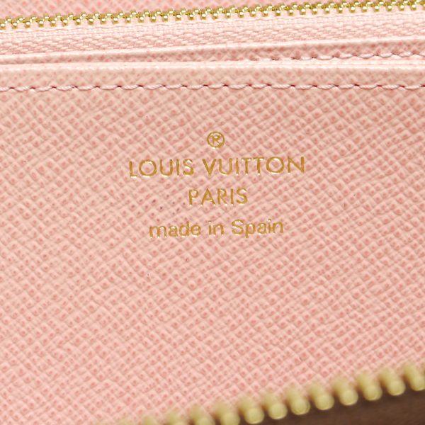 3sh0232 8 Louis Vuitton LV Zippy Wallet N60046 Damier Rose Ballerine Long Wallet