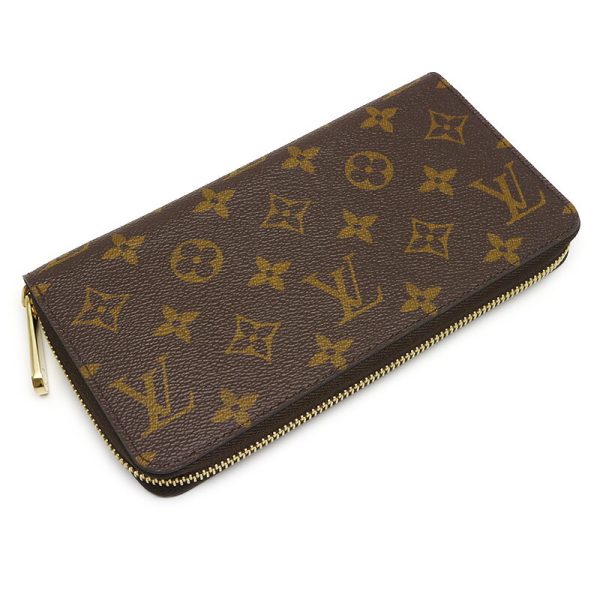 3sh0315 2 Louis Vuitton LV Zippy Wallet M41895 Monogram Long Wallet