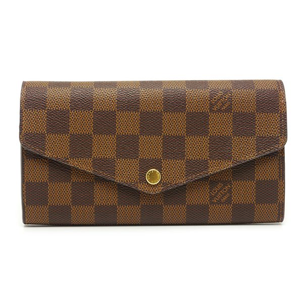 3sh0592 1 Louis Vuitton Portefeuille Sarah N60114 Damier Rose Ballerine wallet