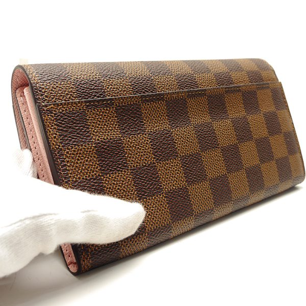 3sh0592 3 Louis Vuitton Portefeuille Sarah N60114 Damier Rose Ballerine wallet