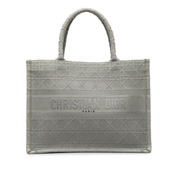 3z5wysbq2zsqdrb2 1 Dior Book Tote Bag Gray Canvas