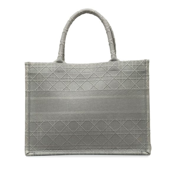 3z5wysbq2zsqdrb2 3 Dior Book Tote Bag Gray Canvas