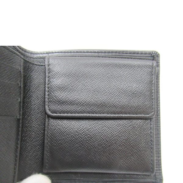 40044 5 Louis Vuitton Porte Vie Carte Credemone Epi Wallet Black